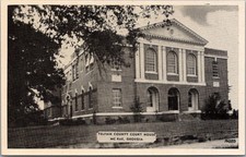 c1940s McRAE, Georgia Postcard TELFAIR COUNTY COURT HOUSE / Dexter Press UNUSED picture