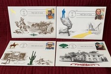 Vintage Set Of 4 Classic Films First Day Issue Postcards March 23, 1990 picture