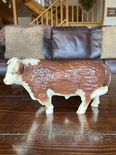 Vintage Breyer Horse #71 Glossy Walking Hereford Bull Excellent 1950’s picture