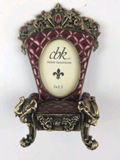 Vintage Ornate Throne Picture Frame Mini Gothic Baroque Red CBK Frame Traditions picture
