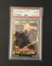 2024 Topps Chrome  Marvel Sapphire Ghost Rider Gold Parallel /50 #90 PSA 8 picture