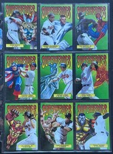 1998 SKYBOX DUGOUT AXCESS MARVEL SUPERHEROES  COMPLETE CHASE INSERT 10 CARD SET picture