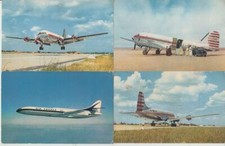 AIRCRAFT Mostly Commercial 60 Vintage Postcards Pre-1965 (L5176) picture