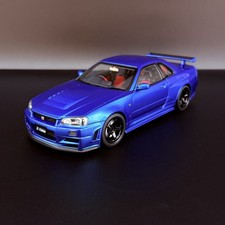 1:18 Nissan NISMO R34 GT-R Z-Tune Bayside Blue – AUTOart Model Car picture