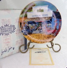 GENERAL STORE Plate Red Oak Sampler #1 of 4 Lowell Davis Missouri Post Office picture