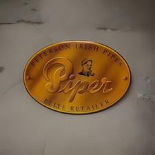 Vintage Peterson Irish Pipes Sticker New Elite Retailer Tobacco Display Advert picture