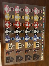 1994 Saban Mighty Morphin Power Rangers Acetate uncutsheet VERY RARE 4 full sets picture