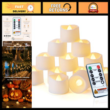 Homemory 12-Pack Remote Flameless LED Battery Tea Light Candles, 400+Hrs picture
