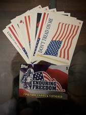 2001 topps enduring freedom Complete Set Including Bin Laden And Inserts picture