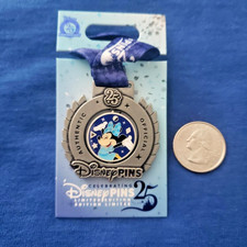 Disney Celebrating 25 Years Of Pin Trading Minnie Mouse Medal Pin LE 4000 New picture