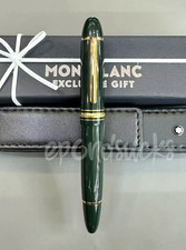 MONTBLANC Meisterstück 149 Green Gold Fountain Pen Luxury Rare w/ Leather Pouch picture