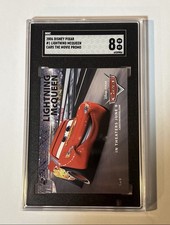 2006 Disney Pixar Cars Promo #1 Lightning McQueen SGC 8  Rookie -PSA CROSSGRADE? picture