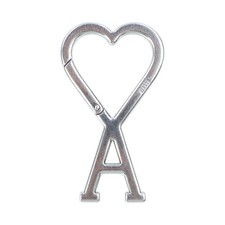Ami Paris Key Ring Silver Unused Authentic UKR907.369 picture