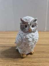 Little White Owl Figurine 3.5 Inches Tall picture