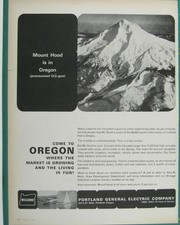 Print Ad Mount Hood Oregon Portland General Electric Vintage 1964 Tourism picture