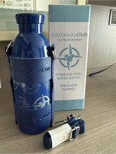 2026 Disney Cruise Line DCL Platinum Castaway CLUB STAINLESS STEEL WATER BOTTLE picture