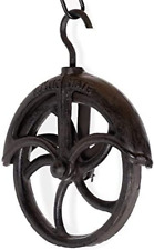 Makara Cast Iron Vintage Industrial Wheel Farmhouse Pulley 7 Inch  picture