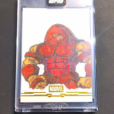topps 2026 topps marvel mint juggernaut original sketch card auto de capua picture