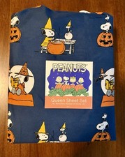 Berkshire Blanket & Home Co Peanuts Queen 4pc Sheet Set Halloween Snoopy picture