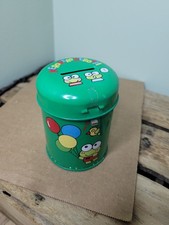 Vintage Sanrio Kero Kero Keroppi Can Coin Piggy Tin Bank Retro 1991 Kawaii RARE picture