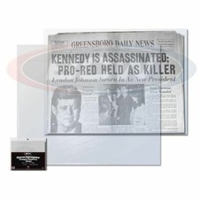 (10 Bags) BCW Newspaper Bags Sleeves Storage Archival Safe 13 3/8 X 11 7/8 Poly picture