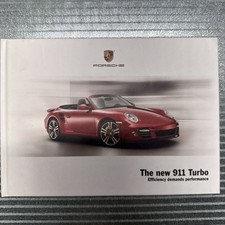 2009 Porsche 911 Turbo Coupe Cab Rare Hardcover Brochure Intro Sales Catalog picture