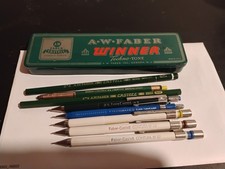Vintage A.W. Faber-Castell Mechanical Pencil Lot With Tin picture