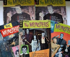 The Munsters 8 9 12 13 Lot 4 Issues Rare Gold Key Horror Comic + Duplicate 1966 picture