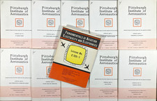 Pittsburgh Institute of Aeronautics Lesson Book Lot (11) Aircraft Training 1970s picture