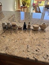 Vintage 90’s Salt&pepper Shakers Country Style Kitchen Decor Set of 4 Excellent picture