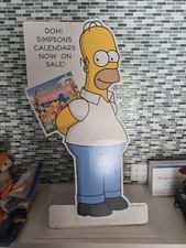 Vtg Grail Simpsons Homer Simpson Cardboard Calendar Promo Display Standee 36” picture