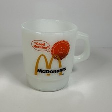McDonald's Milk Glass Coffee Mug Anchor Hocking Fire King picture