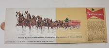 1954 Budweiser Advertising Mailer w/ Clydesdales Cleveland Ohio - Unused picture