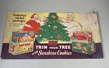 Vintage Sunshine Cookies Christmas Sign RARE picture