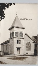 METHODIST CHURCH brandon wi c1910 postcard wisconsin real photo rppc picture