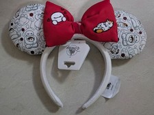 Disney Parks Big Hero 6 Baymax & Mochi Cat Minnie Ear Headband Ears New picture