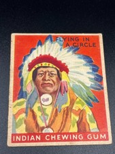 1933 Goudey Indian Gum R73 #133 Flying-in-a-Circle 192 Back Vintage Card picture