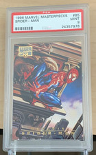 1996 Marvel Masterpieces #85 💎 SPIDER-MAN 💎 PSA 9 💎 (Julie and Boris) 💎 picture