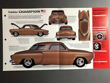 1947 -1952 Studebaker Champion Poster, Spec Sheet, Folder, Brochure - RARE L@@K picture
