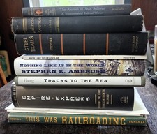 Large Lot of 8 Railroad Books Trains History Transcontinental Railroad & More picture
