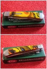 CASE XX Full Size Trapper Two Blade WILD Tequila Sunrise New Old Stock  picture