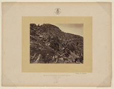 Photo:Wahsatch Utah 1869 Man on Train American Canyon Landscape O'Sullivan picture