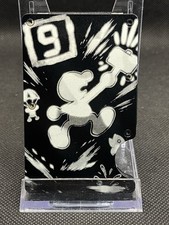 Mr Game & Watch Super Smash Bros Metal Minimalist Wallet Card Case picture