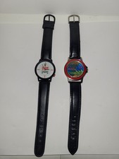 Lot Of 2 Vintage Budweiser Frogs Watches 90's Both Work Great New Batteries picture