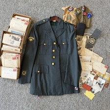 WWII Cold War Soldier Archive Lot 65th SHAEF Uniform Photos Letters Militaria picture