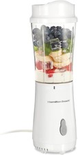 White Hamilton Beach Portable Blender, 14oz BPA-Free Cup for Smoothies Shakes picture