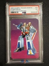1985 Hasbro Transformers Starscream Purple Background PSA 5 picture