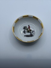 PORCELAIN SPANISCHER TRITT HORSE Riding Equestrian Small Bowl Handgemalt picture