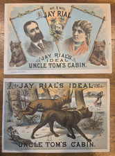 Feb. 1882 Jay Rial's Uncle Tom's Cabin @ Academy of Music in Brooklyn - Set of 2 picture