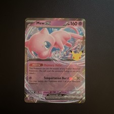 Pokémon TCG Card Mew ex 066/128 Pokémon 30th anniversary Ultra Rare Holo picture